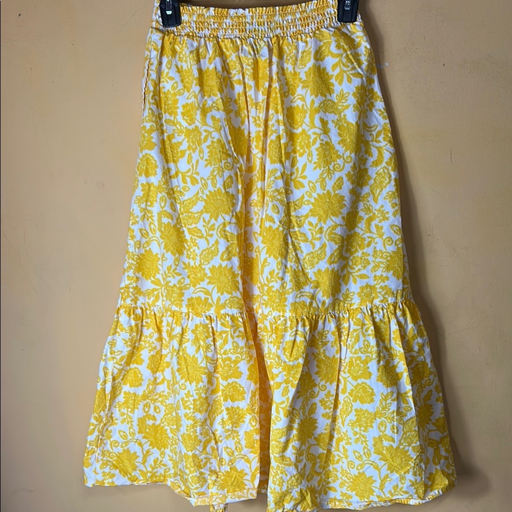 Who What WearFloral Yellow Skirt Size XS - Picture 4 of 5